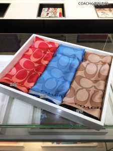 Luxury Womens Scarf Coach Signature Silk Scarf in Red 90x90CM A151PP180 AA156769