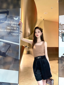 Luxury Womens Clothing Chanel Black Triomphe Short SML A198PP480 AA156964