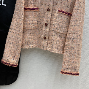 Luxury Womens Clothing Chanel Pink Tweed Jacket SML A198PP1080 AA156960