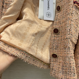 Luxury Womens Clothing Chanel Pink Tweed Jacket SML A198PP1080 AA156960