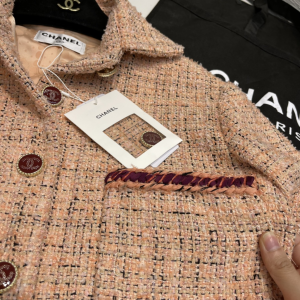 Luxury Womens Clothing Chanel Pink Tweed Jacket SML A198PP1080 AA156960