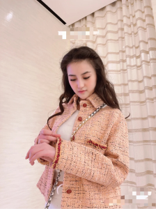 Luxury Womens Clothing Chanel Pink Tweed Jacket SML A198PP1080 AA156960