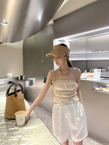 Luxury Womens Clothing Chanel White Triomphe Short SML A198PP480 AA156963