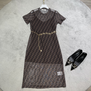 Fendi FF Logo Jacquard Dress 