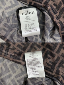 Luxury Womens Clothing Fendi FF Logo Jacquard Dress SML A198PP680 AA156957