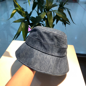 Luxury Womens Hats Chanel Denim Blue Cotton Fishermen Bucket Hat A190PP90 AA156932