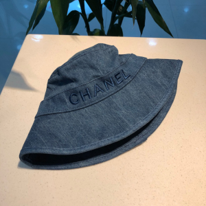 Luxury Womens Hats Chanel Denim Blue Cotton Fishermen Bucket Hat A190PP90 AA156932