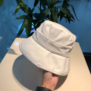 Luxury Womens Hats Chanel White Cotton Fishermen Bucket Hat A190PP90 AA156931