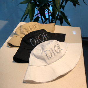 Luxury Womens Hats Dior Beige Cotton Fishermen Bucket Hat A190PP100 AA156935