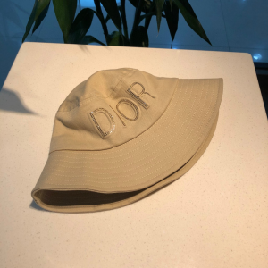 Luxury Womens Hats Dior Beige Cotton Fishermen Bucket Hat A190PP100 AA156935
