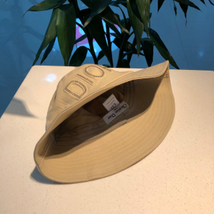 Luxury Womens Hats Dior Beige Cotton Fishermen Bucket Hat A190PP100 AA156935