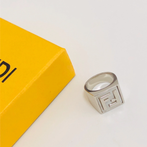 Fendi Silver Forever Fendi Signet Ring 