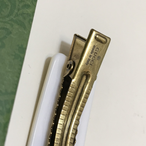 Luxury Womens Headband Gucci Crystal Hair Clip with Interlocking G A152PP120 AA157581