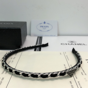 Luxury Womens Headband Prada Triangle Logo Hair Headband A152PP100 AA157575