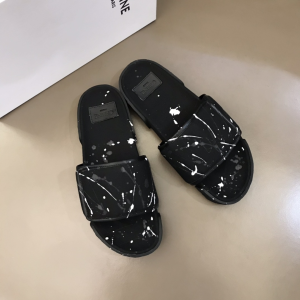 Luxury Womens Shoes Celine 2021 Black Canvas Slide Sandal 35 To 44 A151PP390 AA157500