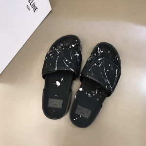 Luxury Womens Shoes Celine 2021 Black Canvas Slide Sandal 35 To 44 A151PP390 AA157500