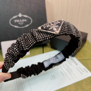 Prada Crystal Embellished Re Nylon Hair Headband Prada Crystal Embellished Re Nylon Hair Headband