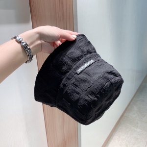 Luxury Womens Hats Balenciaga Black Fabric Bucket Cap Hats A190PP90 AA157659