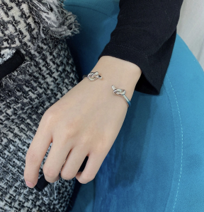 Luxury Womens Jewelry Celine Knot Extra Thin Bracelet A205PP150 AA157695