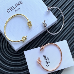 Luxury Womens Jewelry Celine Knot Extra Thin Bracelet A205PP150 AA157695