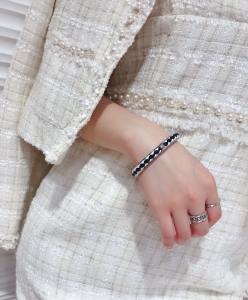 Luxury Womens Jewelry Hermes Open Cuff Woven Leather Bracelet A205PP130 AA157710