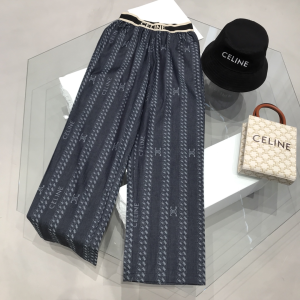 Celine Triomphe Denim Black Pants 
