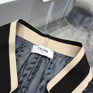 Luxury Womens Clothing Celine Triomphe Denim Black Pants SML A29PP580 AA157766