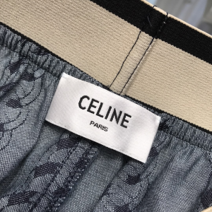 Luxury Womens Clothing Celine Triomphe Denim Black Pants SML A29PP580 AA157766