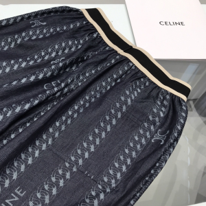 Luxury Womens Clothing Celine Triomphe Denim Black Pants SML A29PP580 AA157766