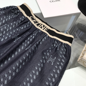 Luxury Womens Clothing Celine Triomphe Denim Black Pants SML A29PP580 AA157766