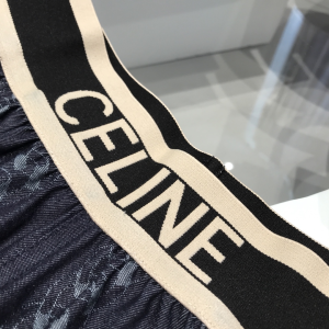 Luxury Womens Clothing Celine Triomphe Denim Black Pants SML A29PP580 AA157766