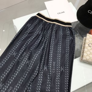 Luxury Womens Clothing Celine Triomphe Denim Black Pants SML A29PP580 AA157766