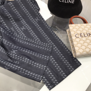 Luxury Womens Clothing Celine Triomphe Denim Black Pants SML A29PP580 AA157766