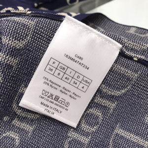 Luxury Womens Clothing Dior Allover Dior Logo Print Knitwear SML A29PP580 AA157765
