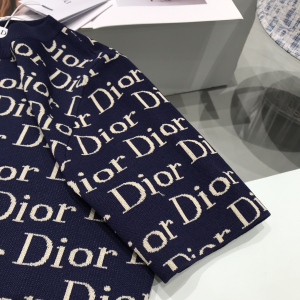 Luxury Womens Clothing Dior Allover Dior Logo Print Knitwear SML A29PP580 AA157765