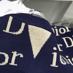 Luxury Womens Clothing Dior Allover Dior Logo Print Knitwear SML A29PP580 AA157765