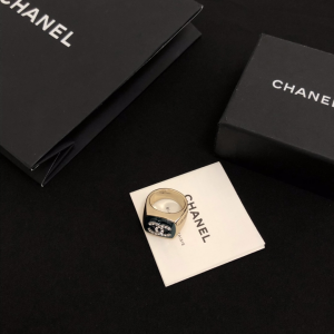 Luxury Womens Jewelry Chanel Crysals Double C Rings A39PP125 AA157769