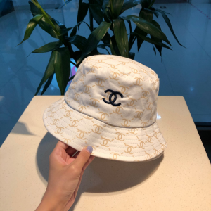 Chanel Chanel Allover CC Logo Bucket Hat White 