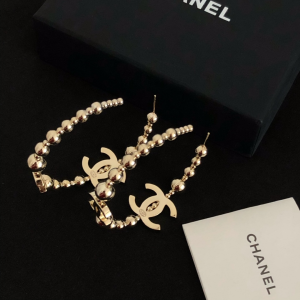 Luxury Womens Jewelry Chanel Vintage Gold Open Cut GG Earrings A39PP195 AA158432