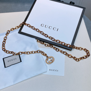 Gucci Gold Interlocking G Chain Belt 