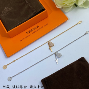 Luxury Womens Jewelry Hermes Kelly Clochette Chain Bracelet A152PP200 AA158824