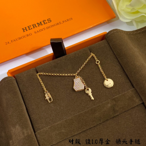 Luxury Womens Jewelry Hermes Kelly Clochette Chain Bracelet A152PP200 AA158824