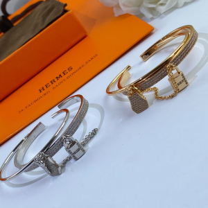 Hermes Kelly Clochette Double Bracelet 