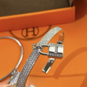 Luxury Womens Jewelry Hermes Kelly Clochette Double Bracelet A152PP420 AA158825