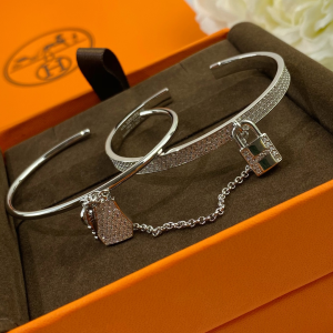 Luxury Womens Jewelry Hermes Kelly Clochette Double Bracelet A152PP420 AA158825
