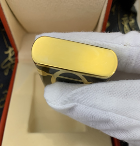 Luxury Womens Lighter ST Dupont Black Finish Lighter A168PP380 AA158854