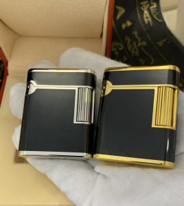 Luxury Womens Lighter ST Dupont Black Finish Lighter A168PP380 AA158856