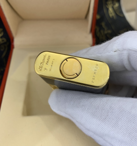 Luxury Womens Lighter ST Dupont Black Finish Lighter A168PP380 AA158856