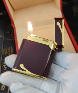 Luxury Womens Lighter ST Dupont Brown Finish Lighter A168PP380 AA158872