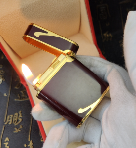 Luxury Womens Lighter ST Dupont Brown Finish Lighter A168PP380 AA158872